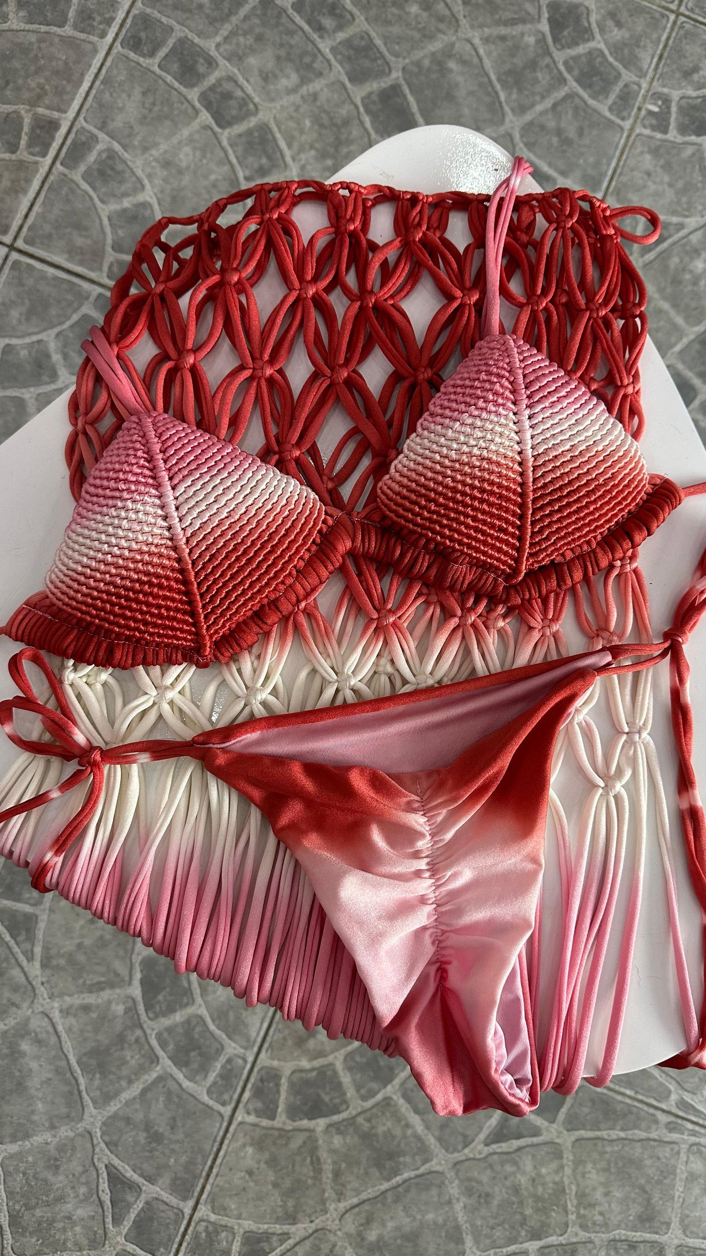Macrame Two Piece Swimsuit