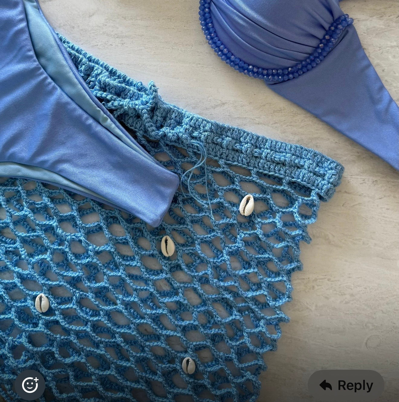 Pareo Macrame Conchitas