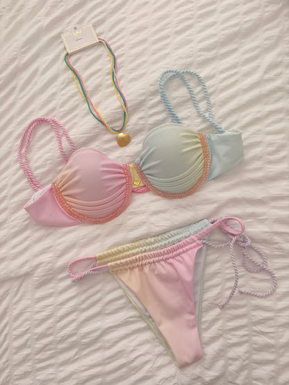 Two Piece Bra Swimsuit