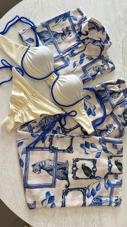 Two Piece Bra Swimsuit